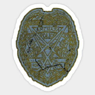 amenaza badge Sticker